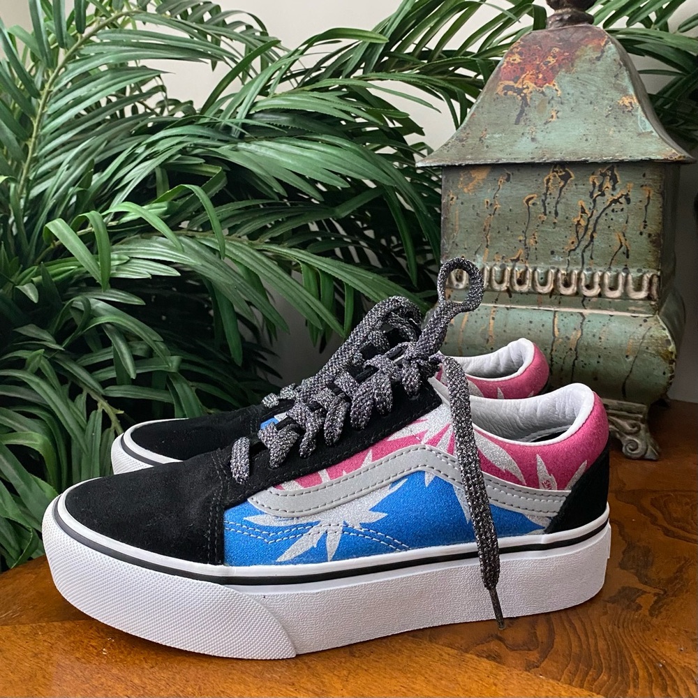 Vans Old Skool Platform (After Dark) “Summer Leaf” Sneakers